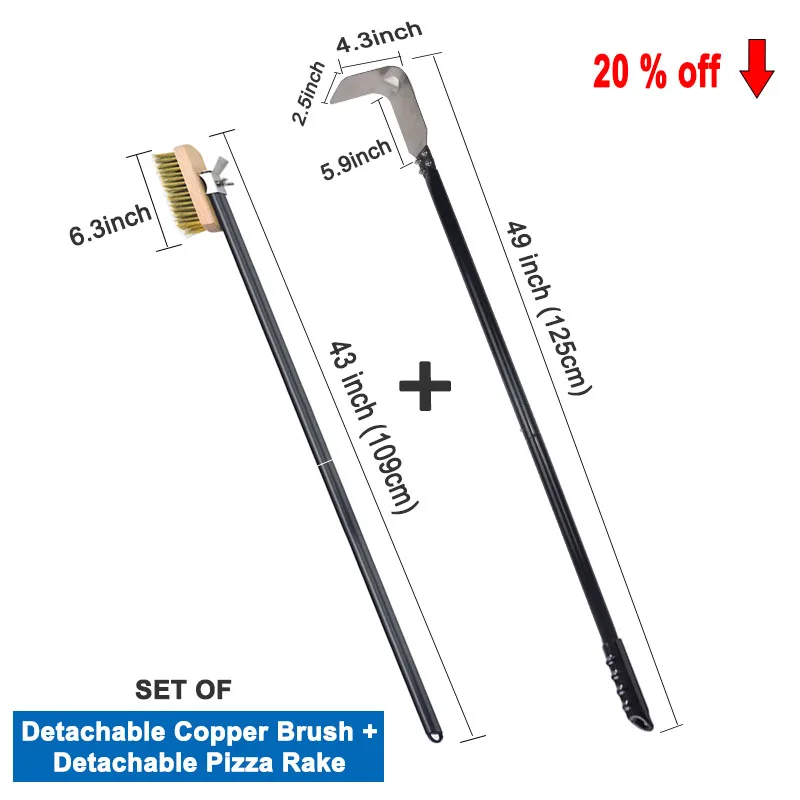 SHANGPEIXUAN Щетка для очистки печи для пиццы 
SHANGPEIXUAN Щетка для очистки печи для пиццы