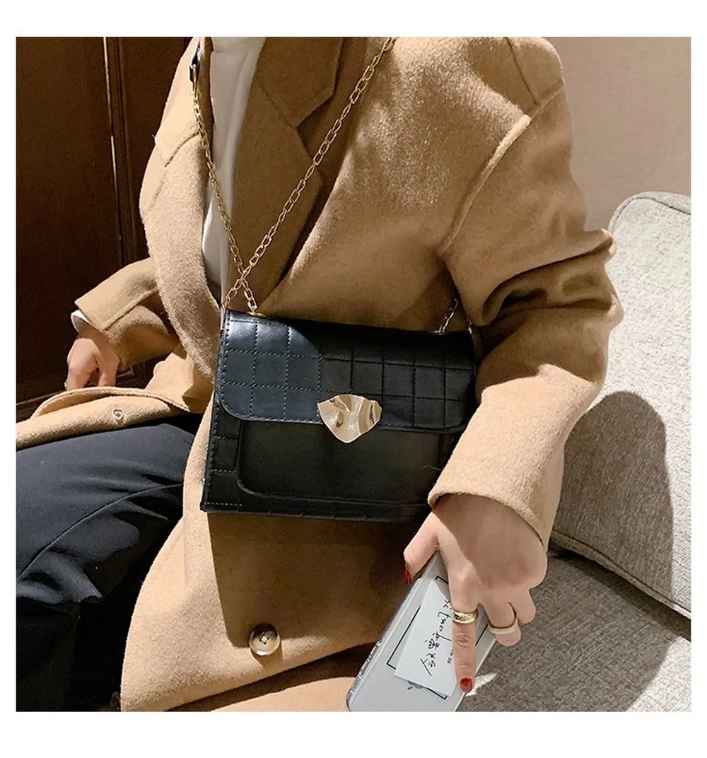 2021 New Korean Style Women PU Leather Fashion Versatile Shoulder Bag Small Chain Square Phone Messenger Hobos Handbag
2021 New Korean Style Women PU Leather Fashion Versatile Shoulder Bag Small Chain Square Phone Messenger Hobos Handbag