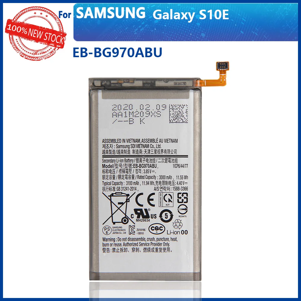 100% Real EB-BG970ABU 3100mAh For Samsung Galaxy S10e S10 E SM-G970F/DS SM-G970F SM-G970U SM-G970W G9700 Smart Phone
100% Real EB-BG970ABU 3100mAh For Samsung Galaxy S10e S10 E SM-G970F/DS SM-G970F SM-G970U SM-G970W G9700 Smart Phone
