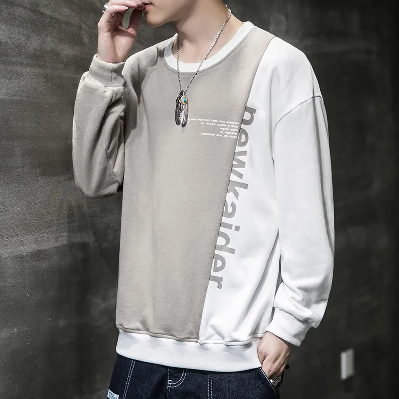 2021 spring and autumn long sleeve sweater men's Hanfeng men's top loose autumn big size bottom coat
2021 spring and autumn long sleeve sweater men's Hanfeng men's top loose autumn big size bottom coat
