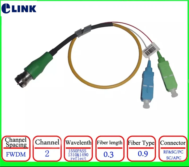2 шт. пассивный оптический ресивер для ТВ с FWDM 1310 1490 1550 нм FTTH цифровой ТВ-сигнал