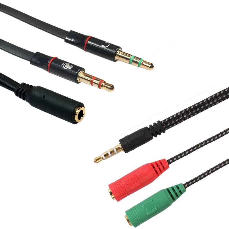 Headphone Splitter Cable 3.5mm Male To 2 Port 3.5mm Female 3.5mm Female To 2 Dual 3.5mm Male PC Adapter
Headphone Splitter Cable 3.5mm Male To 2 Port 3.5mm Female 3.5mm Female To 2 Dual 3.5mm Male PC Adapter