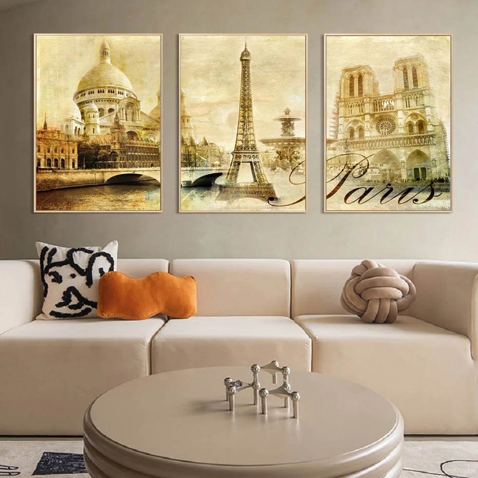 Nordic Retro Paris Architecture Eiffel Tower Kraft Paper Canvas Painting Poster Gallery Living Room Wall Art Picture Home Decora
Nordic Retro Paris Architecture Eiffel Tower Kraft Paper Canvas Painting Poster Gallery Living Room Wall Art Picture Home Decora