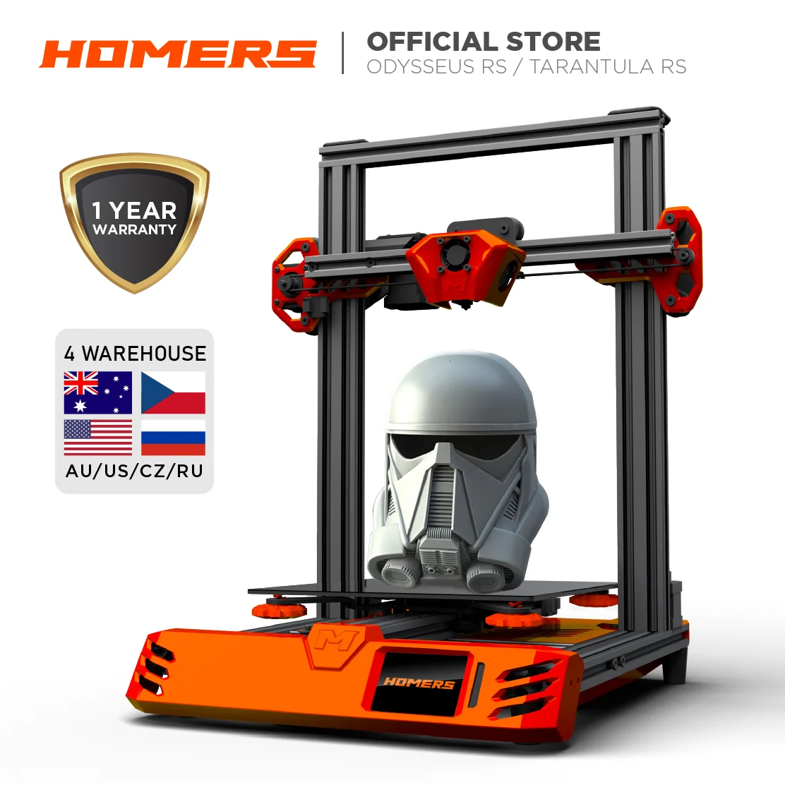 

Homers Odyssues/TEVO Tarantula RS Tevo 3D Printers DIY Kits AC Bed/Dual Z Axis leadscrew /Touchscreen/TMC2208/support