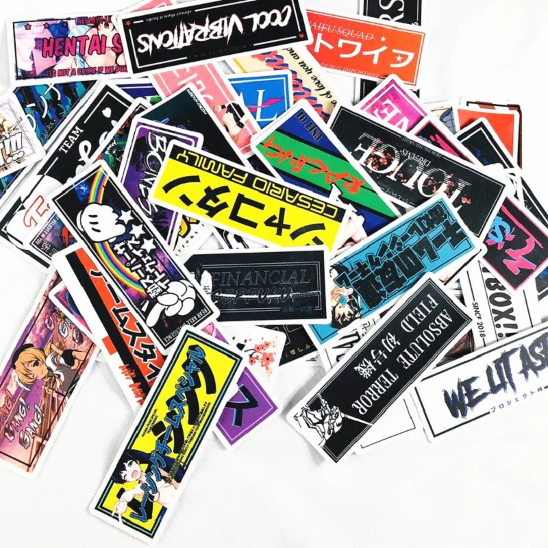 50pcs racing style cartoon waterproof sticker suitcase skateboard guitar laptop snowboard refrigerator phone sticker
50pcs racing style cartoon waterproof sticker suitcase skateboard guitar laptop snowboard refrigerator phone sticker
