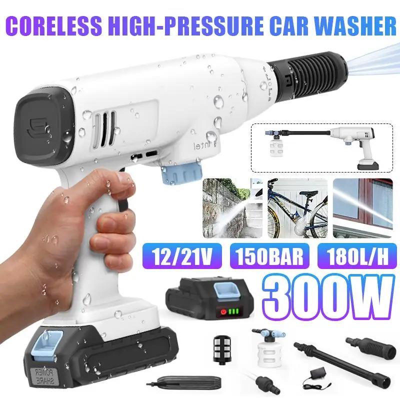 20000mAh High Pressure Cleaner Car Washer Cordless Water Gun Cleaner Spray Car Pressure Water Nozzle Cleaning For Makita Battery
20000mAh High Pressure Cleaner Car Washer Cordless Water Gun Cleaner Spray Car Pressure Water Nozzle Cleaning For Makita Battery
