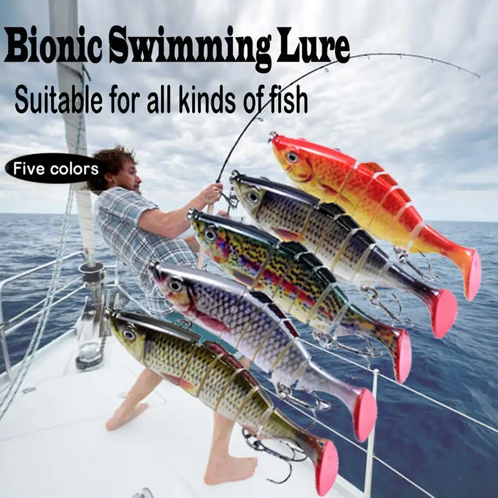 5Pcs 6 Section Lure Bionic Swimming Lure Llife-like 3D Eyes Sinking Minnow Fishing Lures Artificial Food Fish Hard Lure
5Pcs 6 Section Lure Bionic Swimming Lure Llife-like 3D Eyes Sinking Minnow Fishing Lures Artificial Food Fish Hard Lure