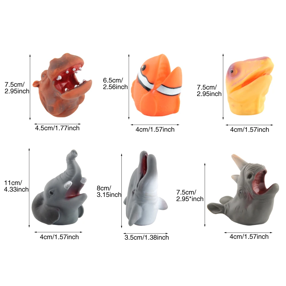 6pcs Teaching Tool For Children Animal Toy Educational Game Finger Puppet Hand Eye Color Plastic Cement Pinch Parent Interactive
6pcs Teaching Tool For Children Animal Toy Educational Game Finger Puppet Hand Eye Color Plastic Cement Pinch Parent Interactive