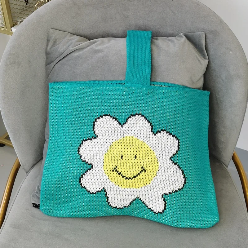 INS Korean Hyuna Sun Flower Design Simple Knitting Wool Hand Bag Lovely Laziness-Style Tote For Women
INS Korean Hyuna Sun Flower Design Simple Knitting Wool Hand Bag Lovely Laziness-Style Tote For Women