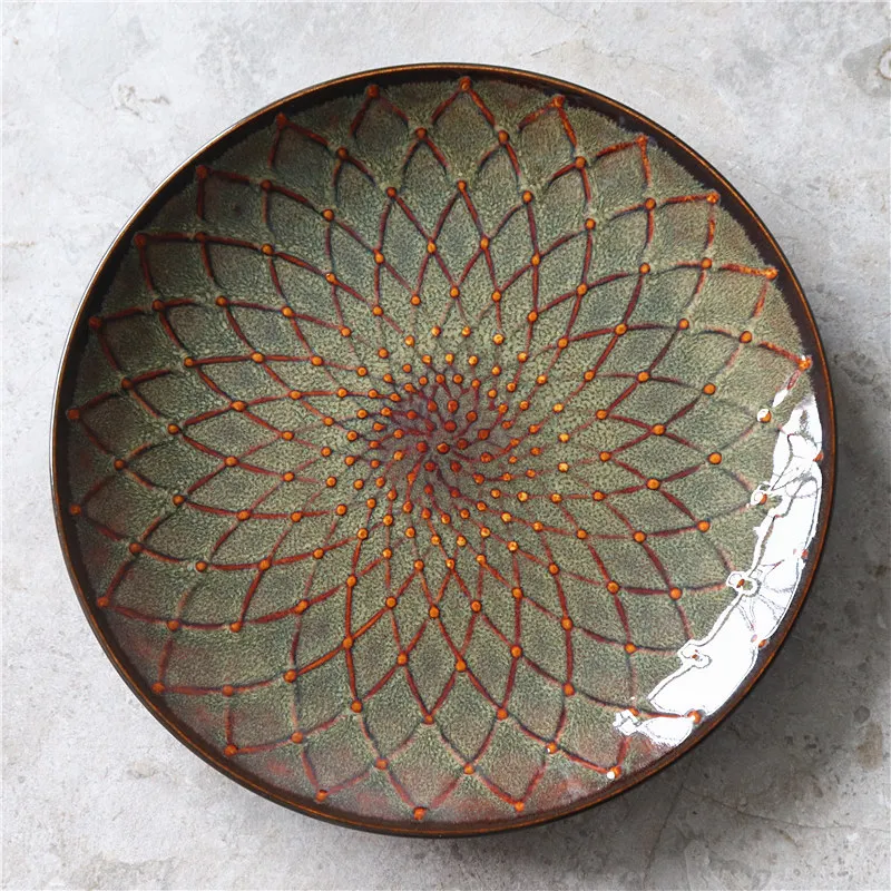 Salad Plate Japanese-Style Ceramic Tableware Western Dishes Fruit Plates Dinner Serving For Kitchen Dessert Round Plate Тарелка
Salad Plate Japanese-Style Ceramic Tableware Western Dishes Fruit Plates Dinner Serving For Kitchen Dessert Round Plate Тарелка