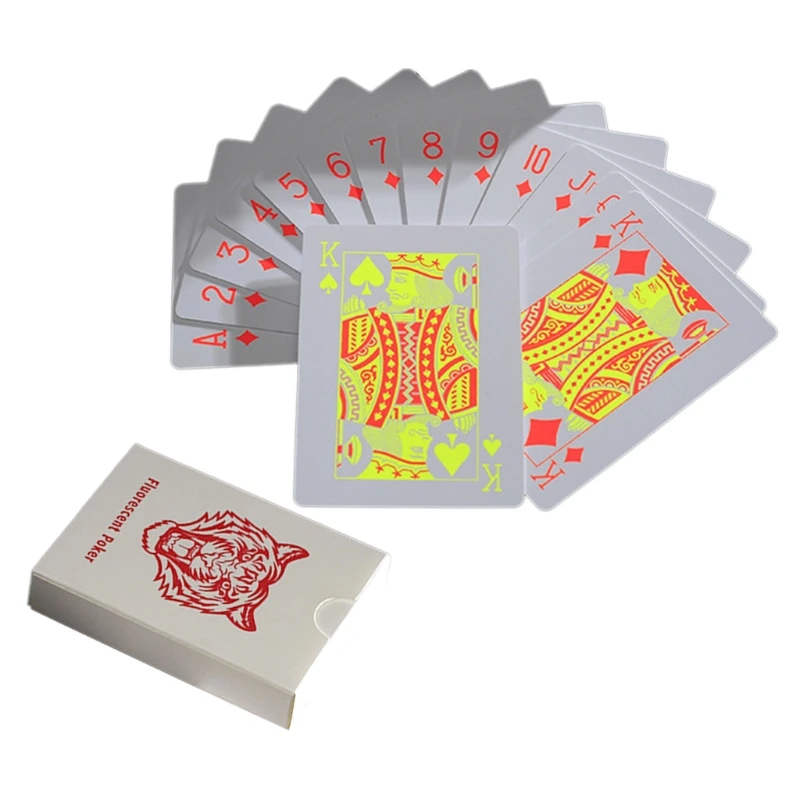 Waterproof Poker Glow In The Dark, Plastic Professional Bar Party KTV Poker Cards Classic Magic Tricks Creative Poker
Waterproof Poker Glow In The Dark, Plastic Professional Bar Party KTV Poker Cards Classic Magic Tricks Creative Poker