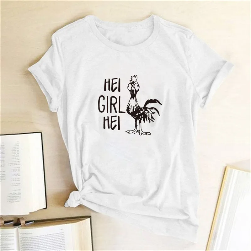 Hei Girl Hei Cock Letter Print T-shirts Women Shirts Casual Graphic Tees Women Funny Tee Shirt
Hei Girl Hei Cock Letter Print T-shirts Women Shirts Casual Graphic Tees Women Funny Tee Shirt
