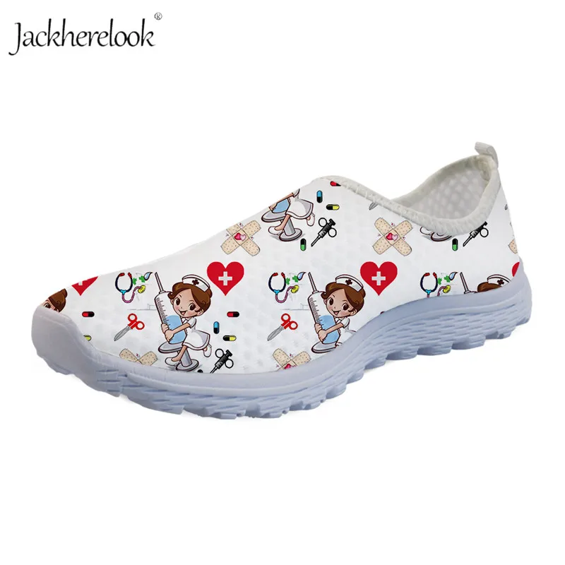 Jackherelook Cartoon Nurse Doctor Print Female Sport Shoes Light Mesh Shoes Cute Nursing Summer Breathable Comfortable Flat Shoe
Jackherelook Cartoon Nurse Doctor Print Female Sport Shoes Light Mesh Shoes Cute Nursing Summer Breathable Comfortable Flat Shoe