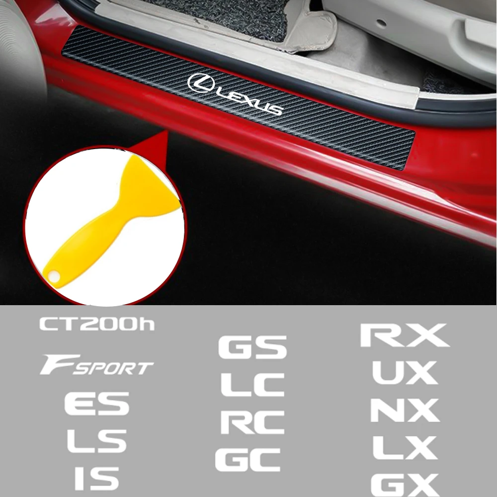 Carbon Fiber Car Door Sill Protector Flim Stickers For LEXUS CT200h F sport ES LS IS GS LC RC GC RX UX NX LX GX RX300 RX330 RX35
Carbon Fiber Car Door Sill Protector Flim Stickers For LEXUS CT200h F sport ES LS IS GS LC RC GC RX UX NX LX GX RX300 RX330 RX35