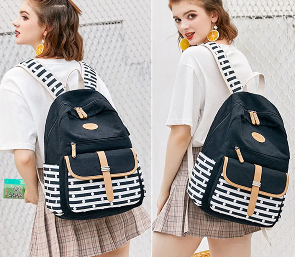 3pcs/Set Women Backpacks for Teenagers Girls Laptop Rucksack Travel Daypack Kids Striped Print Elementary School Bags Mochilas 
3pcs/Set Women Backpacks for Teenagers Girls Laptop Rucksack Travel Daypack Kids Striped Print Elementary School Bags Mochilas