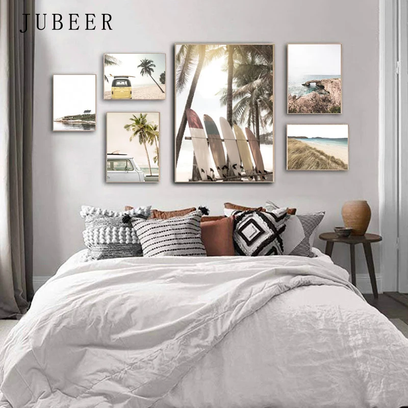 Tropical Summer Sea Beach Posters and Prints Travel Sunset Coconut Wall Art Surfboard Car Canvas Painting Seascape Picture
Tropical Summer Sea Beach Posters and Prints Travel Sunset Coconut Wall Art Surfboard Car Canvas Painting Seascape Picture