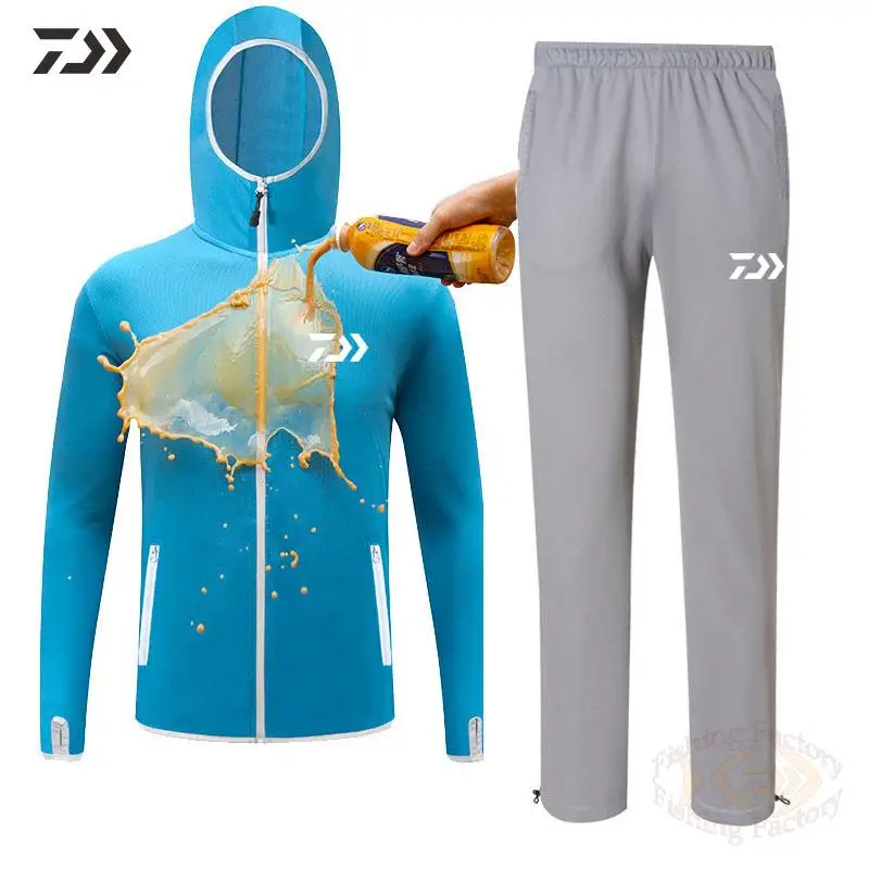 Summer Mens Fishing Suit Daiwa Clothing Waterproof Quick Drying Outdoor Breathable Sport Set for Fishing Hoodie Fishing Wear
Summer Mens Fishing Suit Daiwa Clothing Waterproof Quick Drying Outdoor Breathable Sport Set for Fishing Hoodie Fishing Wear