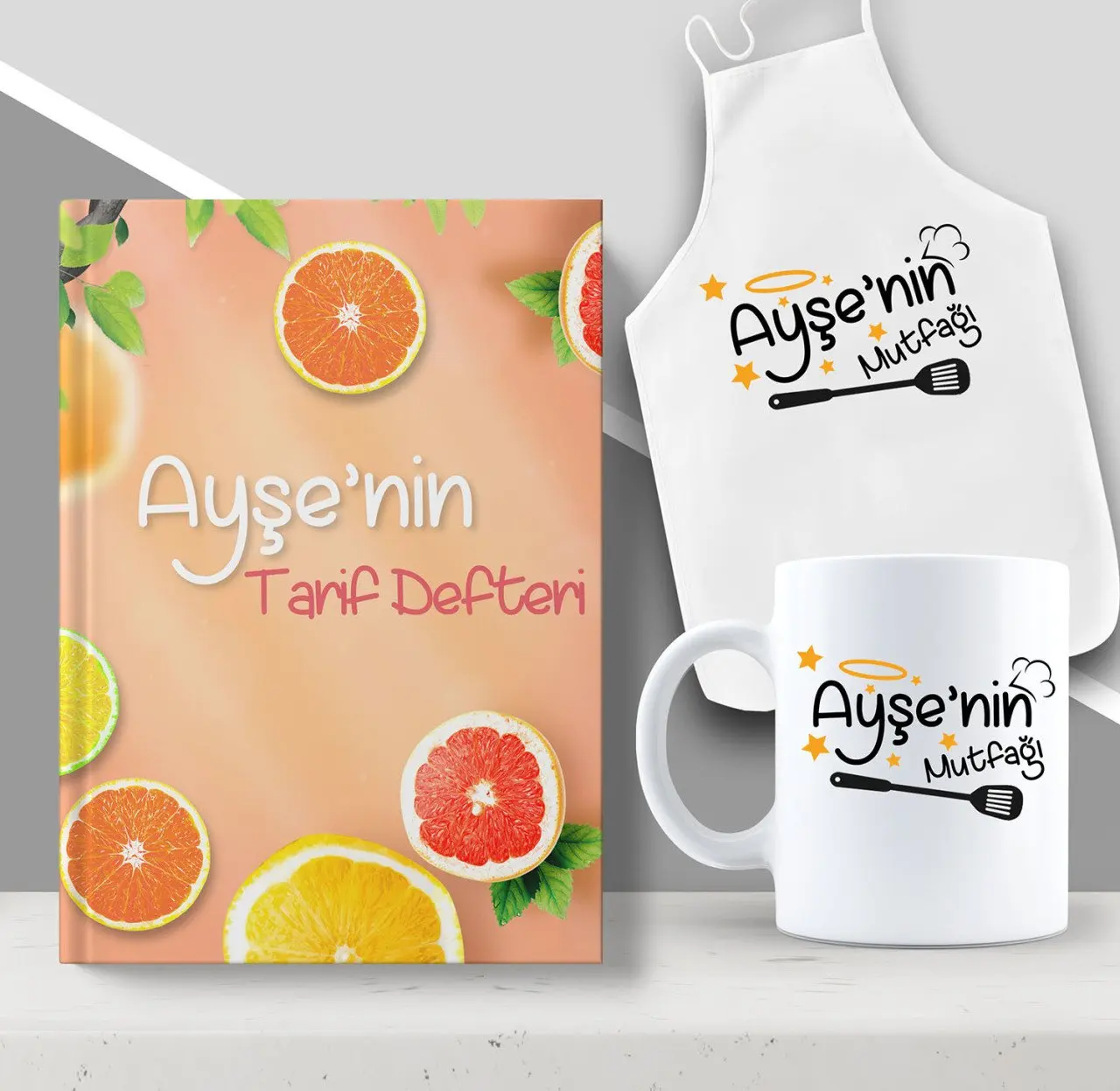 Персонализированные является Кухня фартук кружка и Еда рецепта Гостевая книга свадебный подарок Seti-2
Персонализированные является Кухня фартук кружка и Еда рецепта Гостевая книга свадебный подарок Seti-2