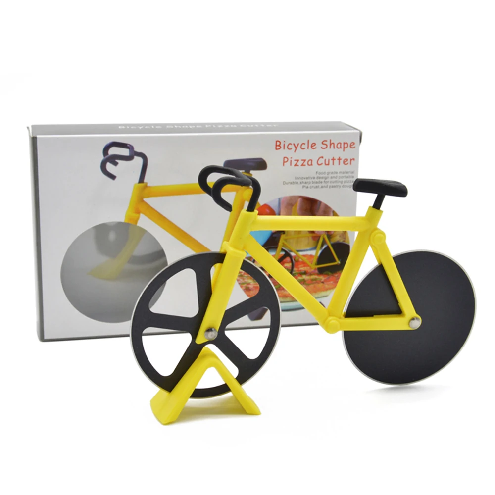 Bike Round Pizza Cutter knives Stainless Steel Pizza Knife Two-wheel Bicycle Shape Pizza Cutting Knife Pizza Tool
Bike Round Pizza Cutter knives Stainless Steel Pizza Knife Two-wheel Bicycle Shape Pizza Cutting Knife Pizza Tool