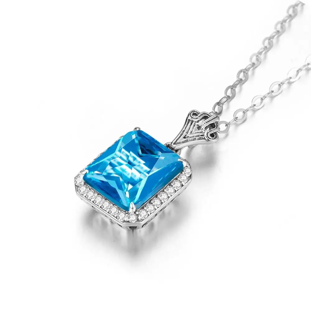 Top Jewelry 100% Real 925 Sterling Silver Pendant Diamond New Trendy Crown Pink Crystal Pendants Luxury Fine Jewelry For Women
Top Jewelry 100% Real 925 Sterling Silver Pendant Diamond New Trendy Crown Pink Crystal Pendants Luxury Fine Jewelry For Women