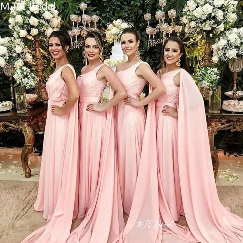 Wholesale Long Pink Bridesmaid Dresses One Shoulder A Line Chiffon Dress For Wedding Party 2020 Sukienka Druhna Cheap
Wholesale Long Pink Bridesmaid Dresses One Shoulder A Line Chiffon Dress For Wedding Party 2020 Sukienka Druhna Cheap