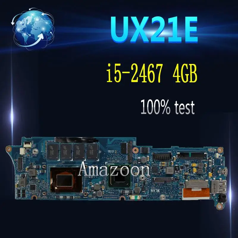 Amazoon UX21E With i5-2467 CPU 4GB RAM Mainboard REV3.1 For Asus UX21 UX21E laptop motherboard USB 3.0 100% tested Working
Amazoon UX21E With i5-2467 CPU 4GB RAM Mainboard REV3.1 For Asus UX21 UX21E laptop motherboard USB 3.0 100% tested Working