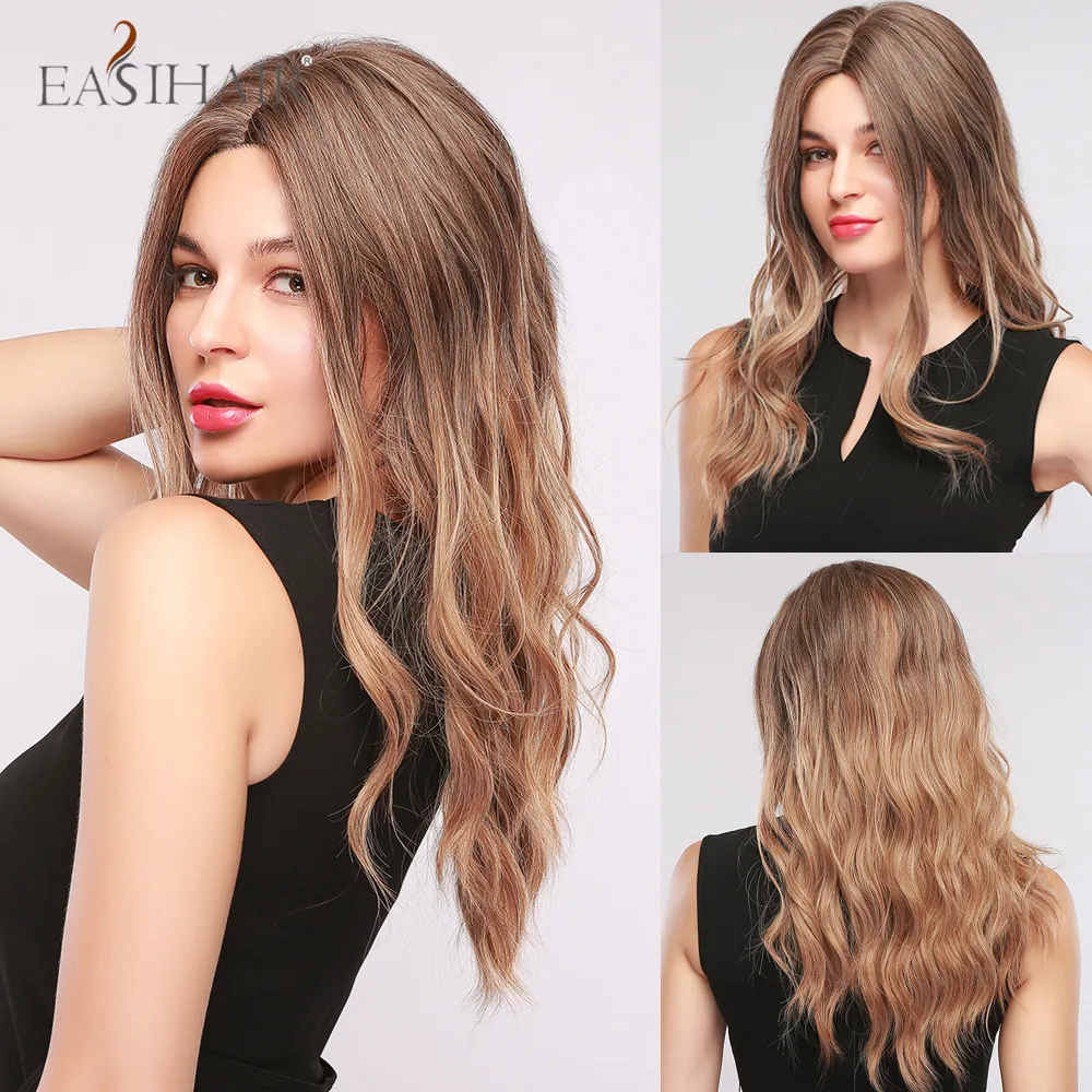 EASIHAIR с эффектом деграде (переход от темного к темно-коричневый светильник коричневый волнистые парики женский Косплэй термостойкие синтет...
EASIHAIR с эффектом деграде (переход от темного к темно-коричневый светильник коричневый волнистые парики женский Косплэй термостойкие синтет...