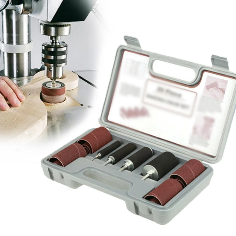 Sander Spindle Sleeves Sanding Drum W/ Case For Electric Drill Bit Spindle Replacement Accessories Polishing Tools Spare Parts
Sander Spindle Sleeves Sanding Drum W/ Case For Electric Drill Bit Spindle Replacement Accessories Polishing Tools Spare Parts