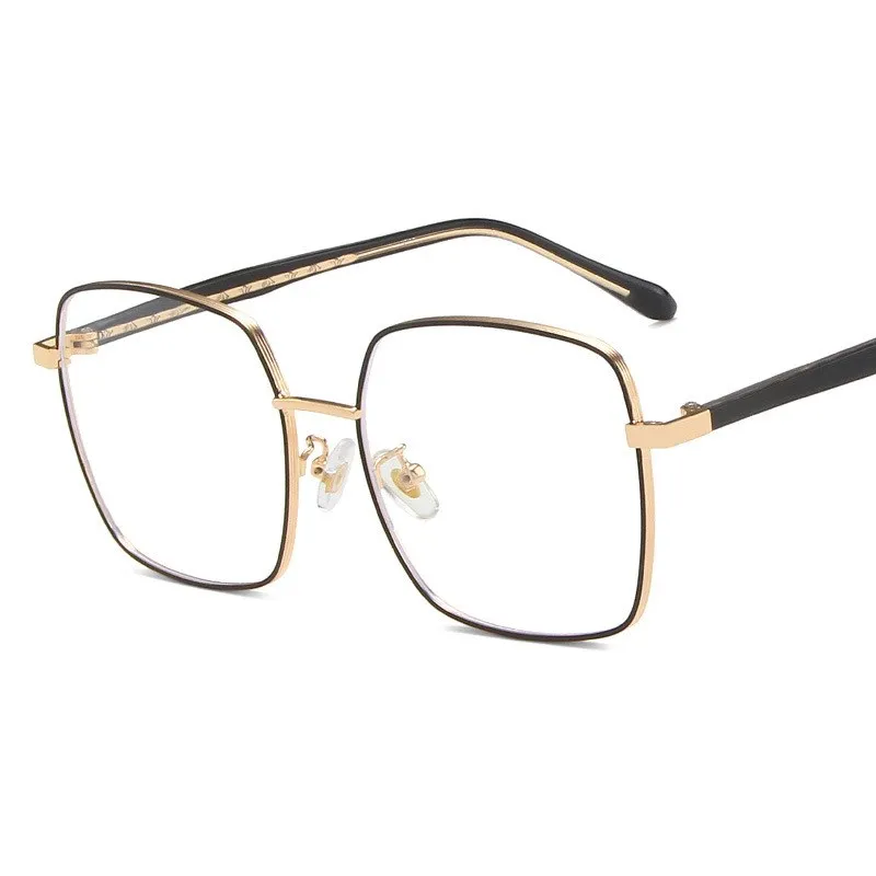 retro fashion trend eyeglass frame for men and women blue light glasses large frame flat lens fashion metal frame
retro fashion trend eyeglass frame for men and women blue light glasses large frame flat lens fashion metal frame