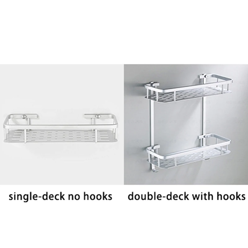 Aluminium Material Bathroom Shower Bath Holder For Shampoos Shower Gel Kitchen Home Shelf Hanging Storage Rack
Aluminium Material Bathroom Shower Bath Holder For Shampoos Shower Gel Kitchen Home Shelf Hanging Storage Rack