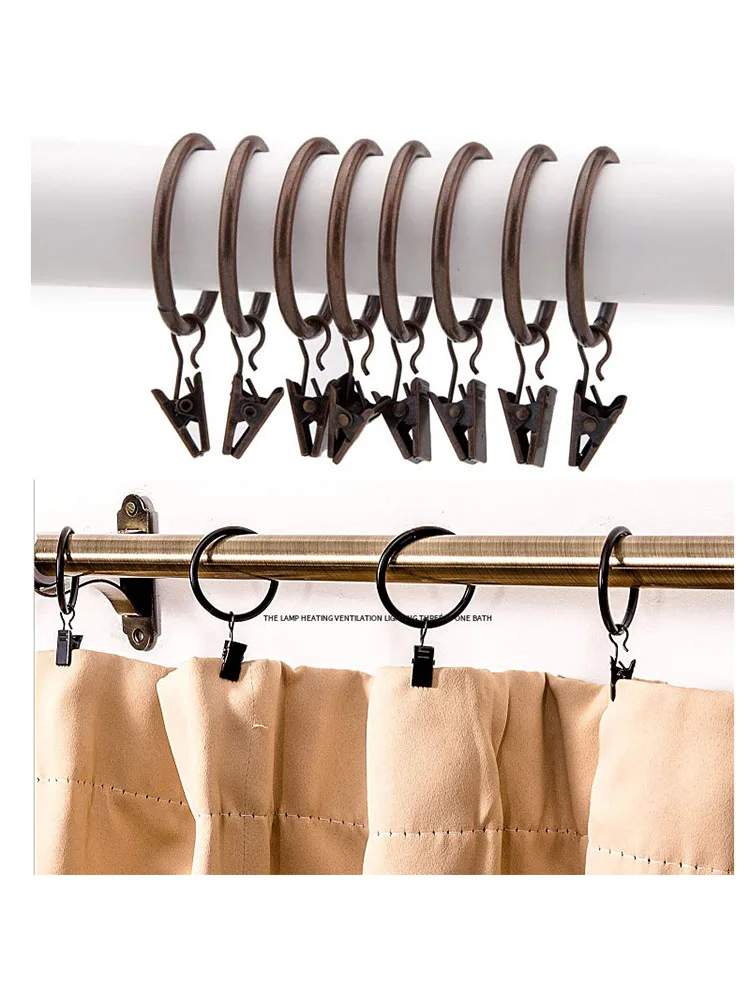 100 pcs/Lot Home Decoration High Qaulity Shower Black Metal Curtain Rings Clamps Drapery Clips Bath Curtain Rod Clips Window
100 pcs/Lot Home Decoration High Qaulity Shower Black Metal Curtain Rings Clamps Drapery Clips Bath Curtain Rod Clips Window