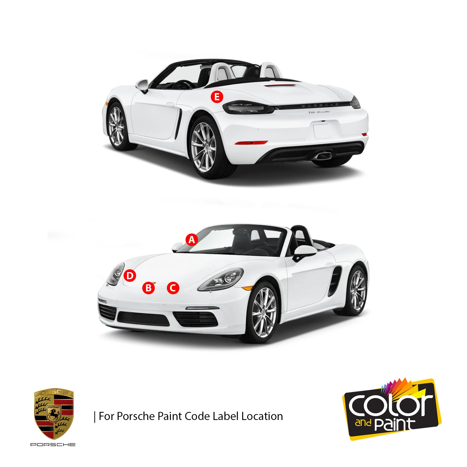 

Color and Paint for Porsche Automotive Touch Up Paint - BURGUNDERROT - 017 - Paint Scratch Repair, Exact Match