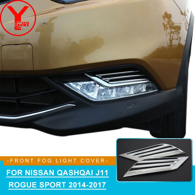 Front Fog Lights Cover Chrome Head Lamp Decoration Accessories Tuning For NISSAN QASHQAI Rogue J11 2014 2015 2016 2017 YCSUNZ
Front Fog Lights Cover Chrome Head Lamp Decoration Accessories Tuning For NISSAN QASHQAI Rogue J11 2014 2015 2016 2017 YCSUNZ