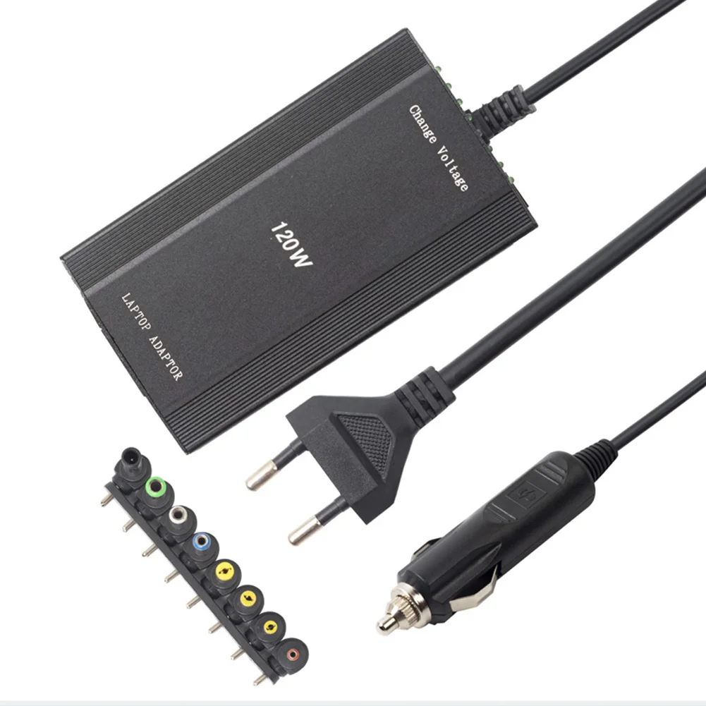 Universal 8xTip Connectors AC/DC To DC Inverter Car Charger Power Supply Adpter With Car Charger Adapter Cord For Laptop EU Plug
Universal 8xTip Connectors AC/DC To DC Inverter Car Charger Power Supply Adpter With Car Charger Adapter Cord For Laptop EU Plug