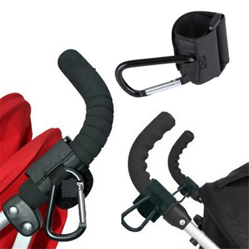Baby Stroller Hooks Aluminum Hook and Strap Black Pram Hook Large carabiner opening Shopping Bag Hanger Stroller Accessories
Baby Stroller Hooks Aluminum Hook and Strap Black Pram Hook Large carabiner opening Shopping Bag Hanger Stroller Accessories