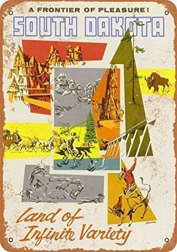 Guadalupe Ross Metal Tin Sign New South Dakota Land of Infinite Variety Wall Plaque for Wall Decor Metal Sign 12x8 Inches
Guadalupe Ross Metal Tin Sign New South Dakota Land of Infinite Variety Wall Plaque for Wall Decor Metal Sign 12x8 Inches