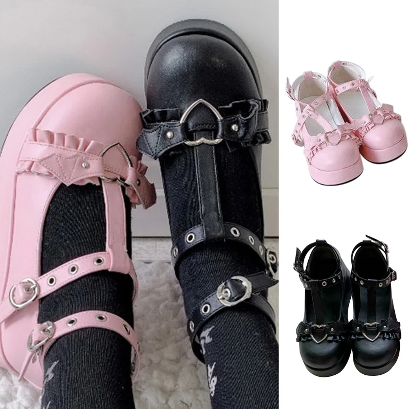 CPDD Women Shoes Japanese Style Lolita Shoes Women Vintage Soft Sister Girls High Heel Platform Shoes College Student
CPDD Women Shoes Japanese Style Lolita Shoes Women Vintage Soft Sister Girls High Heel Platform Shoes College Student