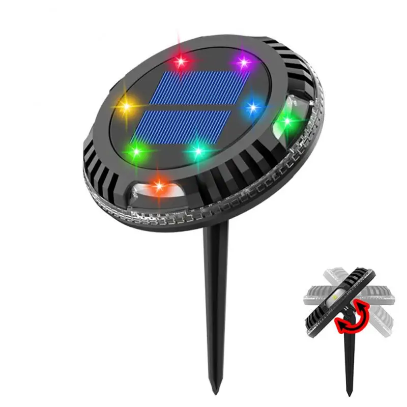 Outdoor Solar Ground Lights IP65 Landscape Lighting 180°rotary 10LED Color Garden Yard Decorative Lamp Pathway Lawn Disk Lights
Outdoor Solar Ground Lights IP65 Landscape Lighting 180°rotary 10LED Color Garden Yard Decorative Lamp Pathway Lawn Disk Lights