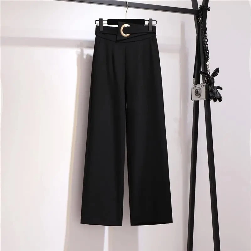 Large size black suit pants women 2021 spring and autumn new fashion draped high waist loose casual wide-leg cropped trousers
Large size black suit pants women 2021 spring and autumn new fashion draped high waist loose casual wide-leg cropped trousers
