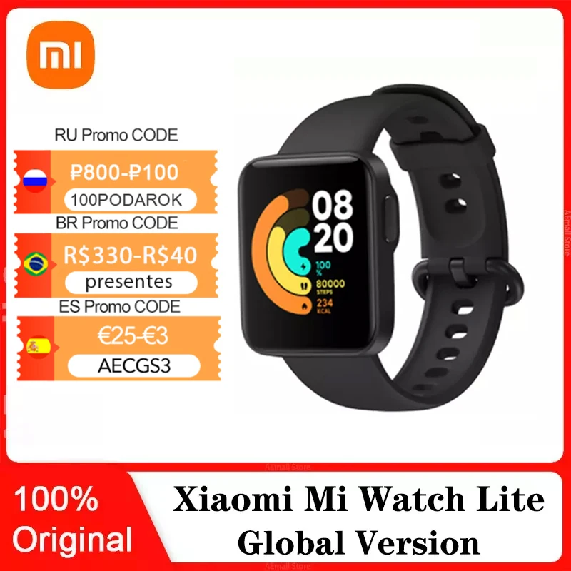 Xiaomi Mi Watch Lite Смарт часы Спортивные Bluetooth 5,0 фитнес монитор сердечного ритма 5 атм водонепроницаемый GPS ГЛОНАСС глобальная версия 
Xiaomi Mi Watch Lite Смарт часы Спортивные Bluetooth 5,0 фитнес монитор сердечного ритма 5 атм водонепроницаемый GPS ГЛОНАСС глобальная версия