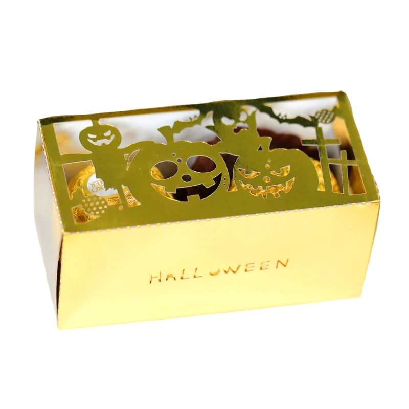 100Pcs Halloween Hollow Out Chocolate Sweets Boxes Scarecrow Pumpkin Ghost Cross Bat Paper Gift Candy Box Party Decor
100Pcs Halloween Hollow Out Chocolate Sweets Boxes Scarecrow Pumpkin Ghost Cross Bat Paper Gift Candy Box Party Decor