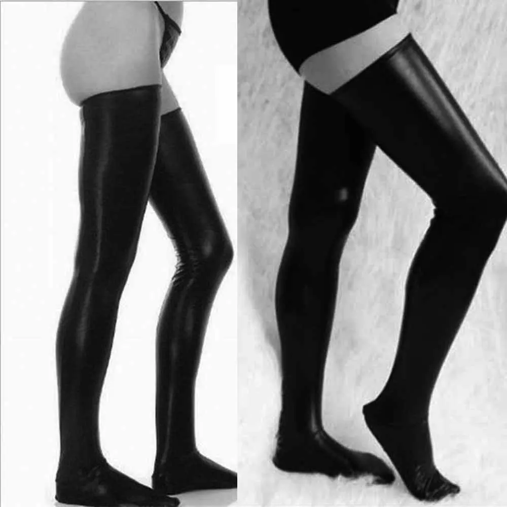 Sexy Stockings Role Play Black Faux Leather Stockings Pole Dance Party Thigh High Stockings Man Woman Sexy Lingerie
Sexy Stockings Role Play Black Faux Leather Stockings Pole Dance Party Thigh High Stockings Man Woman Sexy Lingerie