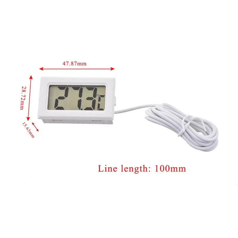 1Pcs LCD Digital Thermometer Waterproof Aquarium thermometer 2 Seconds digital Sensor Weather Station
1Pcs LCD Digital Thermometer Waterproof Aquarium thermometer 2 Seconds digital Sensor Weather Station