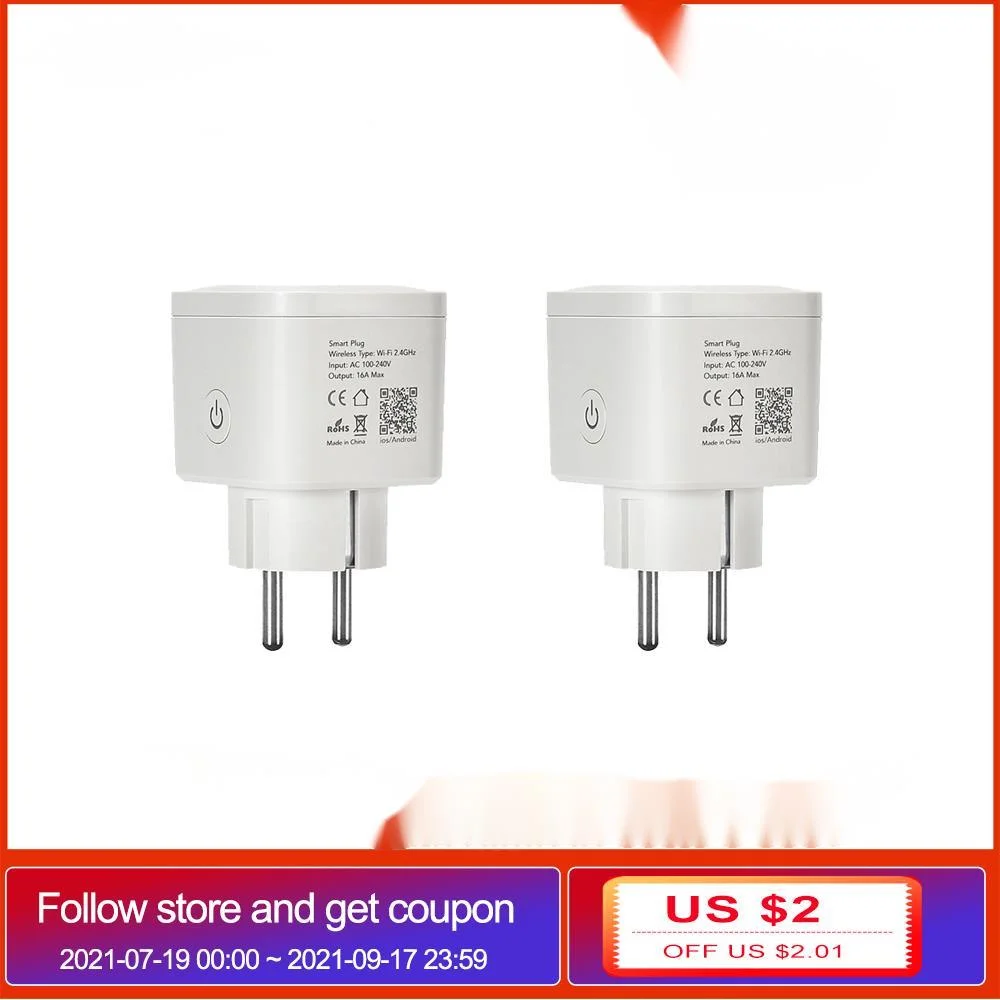 Умная вилка европейского стандарта 16 А, Беспроводная розетка с Wi-Fi для украшения Умного Дома, 100-240 В, совместима с Google Assistant и Alexa
Умная вилка европейского стандарта 16 А, Беспроводная розетка с Wi-Fi для украшения Умного Дома, 100-240 В, совместима с Google Assistant и Alexa