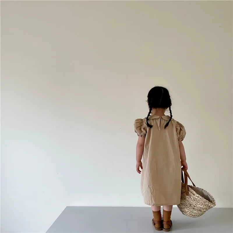 2021 Summer Girls Three Dimensional Flower Mori Dress with Bubble Sleeve Summer Children Solid Color Cotton Short Sleeve Dresses
2021 Summer Girls Three Dimensional Flower Mori Dress with Bubble Sleeve Summer Children Solid Color Cotton Short Sleeve Dresses