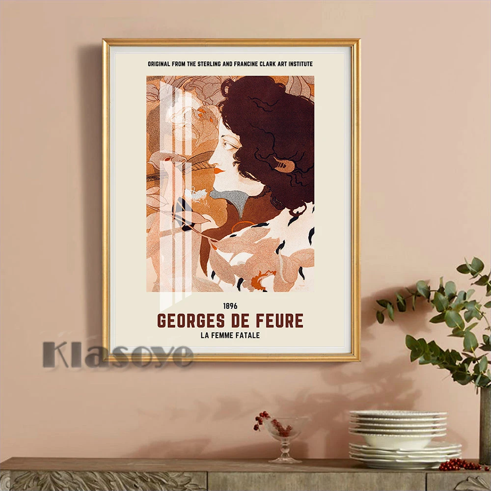 Georges De Feure Art Nouveau Style Exhibition Museum Poster La Femme Fatale Female Portrait Prints Canvas Painting Home Decor
Georges De Feure Art Nouveau Style Exhibition Museum Poster La Femme Fatale Female Portrait Prints Canvas Painting Home Decor