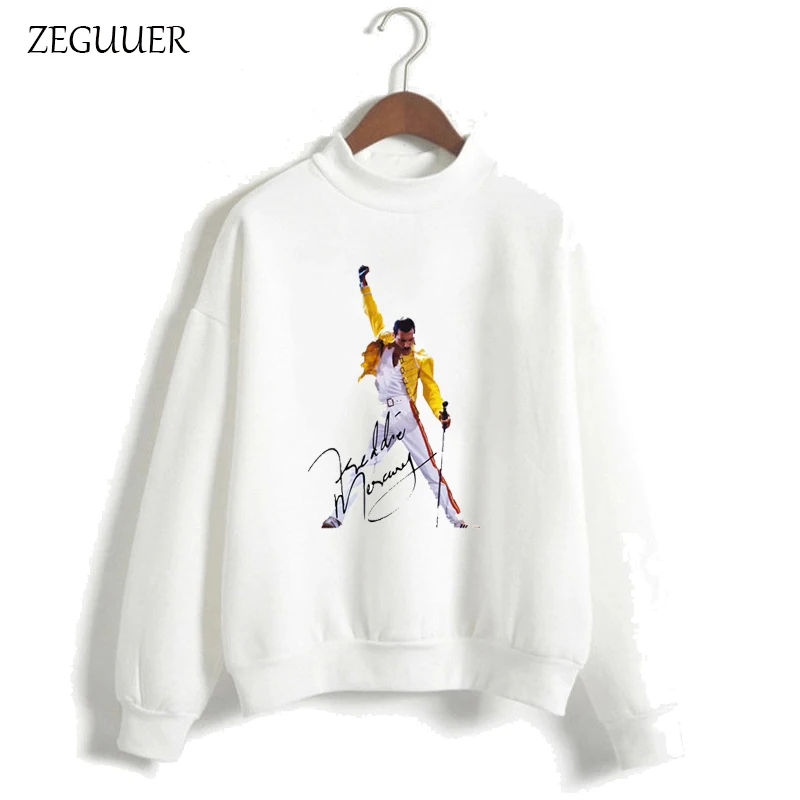 Freddie Mercury Kawaii толстовки забавные розовые женские Harajuku одежда уличная мода
