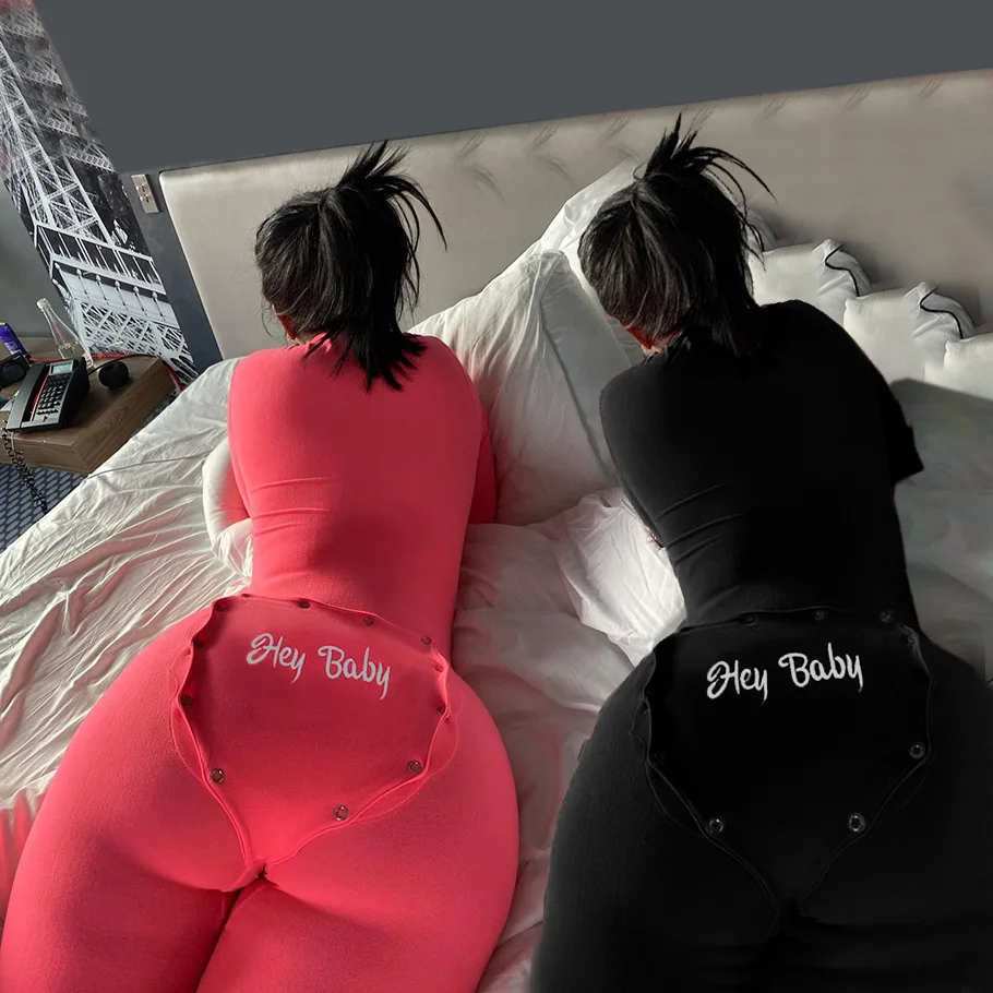 Sexy Pajamas Adult Onesie with Butt Flap for Women Fleece Long Sleeve Jumpsuit One Piece Outfit Sleepwear Rompers 
Sexy Pajamas Adult Onesie with Butt Flap for Women Fleece Long Sleeve Jumpsuit One Piece Outfit Sleepwear Rompers