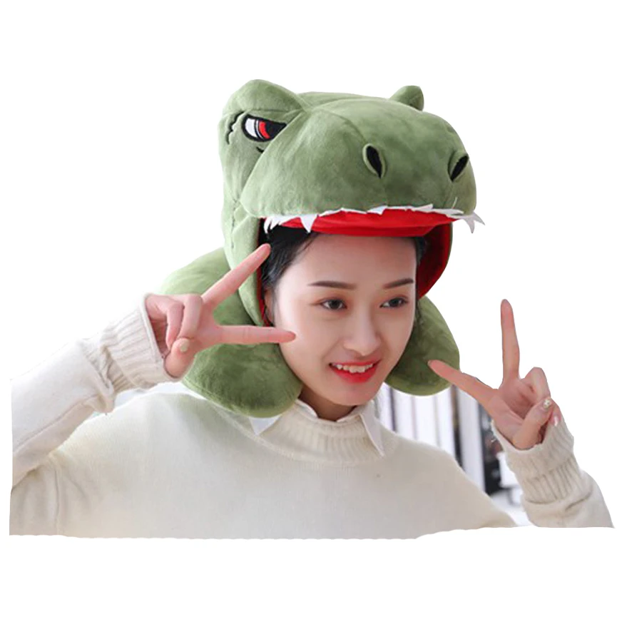 Dinosaur With Hat Neck Pillow Hood Hat Plush Toy Birthday Stuffed Cap Gift
Dinosaur With Hat Neck Pillow Hood Hat Plush Toy Birthday Stuffed Cap Gift