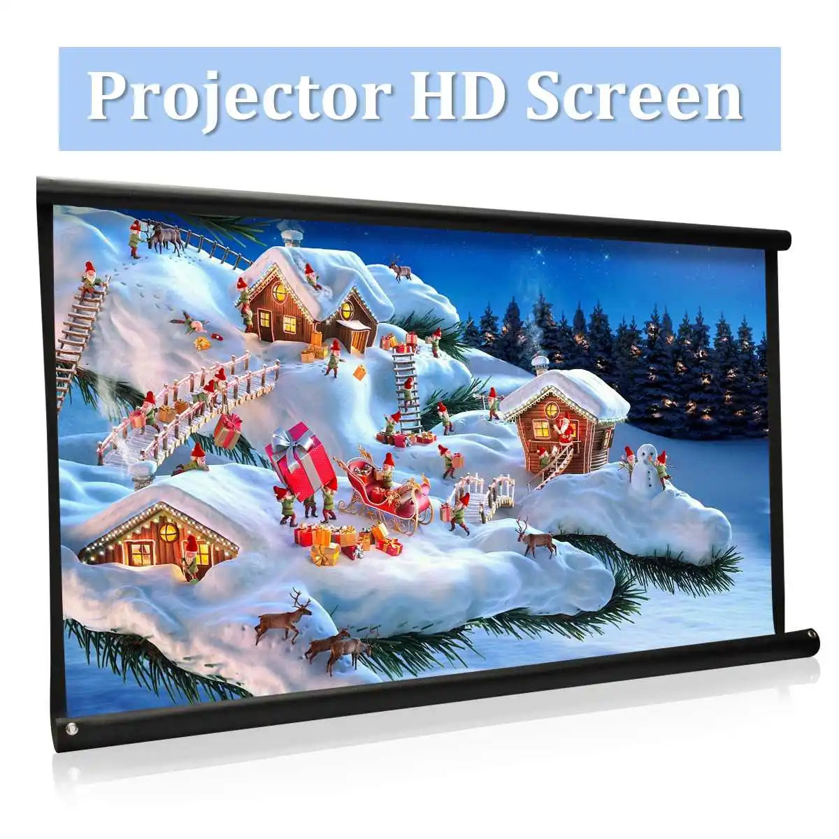 High Brightness Foldable 100 inch HD Screen Canvas 16:9 Projector Home Theatre Beamer Projection Screen Movie Projector Screen
High Brightness Foldable 100 inch HD Screen Canvas 16:9 Projector Home Theatre Beamer Projection Screen Movie Projector Screen